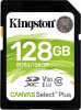 Фото товара Карта памяти SDXC 128GB Kingston Canvas Select Plus C10 UHS-I U3 (SDS2/128GB)