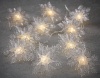 Фото товара Светодиодная гирлянда Luca Lighting Струна со снежинками 2.3 м, теплый белый (8718861684285)