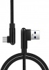 Фото товара Кабель USB -> micro-USB WUW X97 1м 2A L-shape Black (WUW-X97)