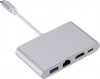 Фото товара Адаптер USB Type C -> HDMI/USB/Ethernet/Type C Dynamode (Multiport USB3.1 Type-C to HDMI-RJ45)