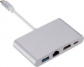 Фото Адаптер USB Type C -> HDMI/USB/Ethernet/Type C Dynamode (Multiport USB3.1 Type-C to HDMI-RJ45)