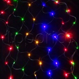 Фото Светодиодная гирлянда Luca Lighting Сетка 1x1 м, разноцветная (8718861331097)
