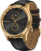 Фото товара Смарт-часы Garmin Vivomove Luxe 24K Gold PVD SS Case/Black Italian Leather Band (010-02241-22/02)