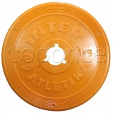 Фото Диск для штанги Inter Atletika Color Plastic 1 кг (ST 521-2)