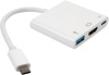 Фото товара Адаптер USB Type C -> HDMI/USB/Type C Vinga White (VCPATC2HDMIUSBPDWH)