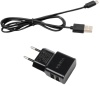 Фото товара Сетевое З/У Vinga 2xUSB Black + cable micro-USB (VCPWCH2USB2ACMBK)