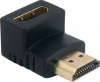 Фото товара Переходник HDMI -> HDMI AM/AF Extradigital (90 градусов) (KBH1671)