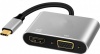 Фото товара Адаптер USB Type C -> HDMI/VGA Extradigital (KBV1743)