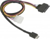 Фото товара Кабель Supermicro Oculink to PCIE U.2 with Power Cable 0.75m CBL-SAST-1011