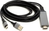 Фото товара Кабель HDMI -> USB AM/Type C PowerPlant 1 м Black (CA912025)