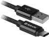 Фото товара Кабель USB2.0 AM -> USB Type C Defender USB09-03T Pro 1 м Black (87814)