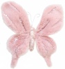 Фото товара Декор YES! Fun Бабочка пушистая розовая с декором 20x20 см (973544)