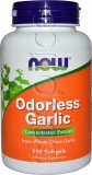 Фото Концентрированный экстракт чеснока Now Foods Odorless Garlic 250 капсул (NF1808)