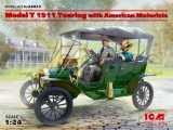 Фото Модель ICM Форд T 1911 Touring с американскими автолюбителями (ICM24025)