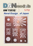 Фото Фототравление DAN models Трафарет для нанесения японского флага NAVAL (DAN72532)