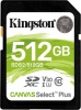 Фото товара Карта памяти SDXC 512GB Kingston Canvas Select Plus C10 UHS-I U3 (SDS2/512GB)