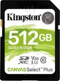 Фото Карта памяти SDXC 512GB Kingston Canvas Select Plus C10 UHS-I U3 (SDS2/512GB)