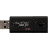 Фото USB флеш накопитель 8GB Kingston DataTraveler 100G3 Black (DT100G3/8GB)