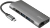 Фото товара Адаптер USB Type C -> HDMI/Type C/USB/Ethernet/Card Reader Trust Dalyx (23331)