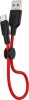 Фото товара Кабель USB AM -> USB Type C Hoco X21 Plus Silicone 0.25 м Black/Red (6931474712455)