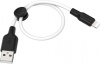 Фото товара Кабель USB -> Lightning Hoco X21 Plus Silicone 0.25 м Black/White (6931474712349)