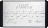 Фото Карман для SSD/HDD 2.5" USB2.0 Frime Silver SATA (FHE21.25U20)