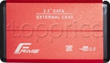 Фото Карман для SSD/HDD 2.5" USB2.0 Frime Red SATA (FHE23.25U20)
