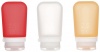 Фото товара Набор силиконовых бутылочек Humangear GoToob+ 3-Pack Medium Clear/Red/Orange (022.0039)