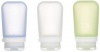 Фото товара Набор силиконовых бутылочек Humangear GoToob+ 3-Pack Medium Clear/Green/Blue (022.0038)