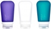 Фото товара Набор силиконовых бутылочек Humangear GoToob+ 3-Pack Large Clear/Purple/Teal (022.0043)
