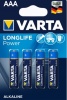 Фото товара Батарейки Varta Longlife Power AAA/LR03 BL 4 шт.