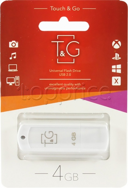 Фото USB флеш накопитель 4GB T&G Classic Series White (TG011-4GBWH)