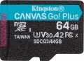 Фото Карта памяти micro SDXC 64GB Kingston Canvas Go! Plus C10 UHS-I U3 A2 (SDCG3/64GBSP)