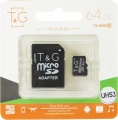 Фото Карта памяти micro SDXC 64GB T&G UHS-I U3 Class 10 + adapter (TG-64GBSDU3CL10-01)
