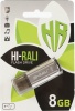 Фото товара USB флеш накопитель 8GB Hi-Rali Stark Series Silver (HI-8GBSTSL)