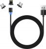 Фото товара Кабель USB -> Lightning/micro-USB/Type-C ColorWay 1 м Black (CW-CBUU020-BK)