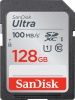 Фото товара Карта памяти SDXC 128GB SanDisk Ultra C10 UHS-I 100Mb/s (SDSDUNR-128G-GN6IN)