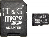 Фото Карта памяти micro SDHC 32GB T&G UHS-I U3 Class 10 + adapter (TG-32GBSD10U3-01)