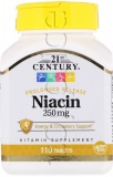 Фото Ниацин 21st Century 250 мг 110 таблеток (CEN22849)