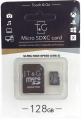 Фото Карта памяти micro SDXC 128GB T&G UHS-I U3 Class 10 + adapter (TG-128GBSD10U3-01)