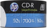 Фото CD-R HP 700Mb 52x IJ Print (50 pack Spindle) (69312/CRE00017WIP-3)