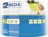 Фото CD-R MyMedia 700Mb 52x Wrap Printable (50 Pack Cakebox) (69203)