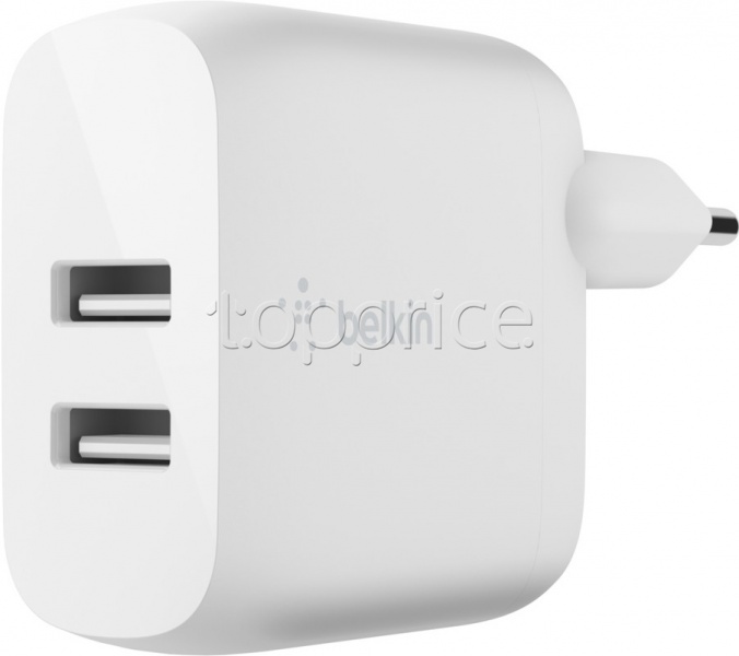 Фото Сетевое З/У Dual USB Belkin Home Charger MicroUSB White (WCE001VF1MWH)