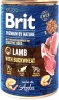 Фото товара Корм для собак Brit Premium by Nature ягненок с гречкой 400 г (100414/8614)