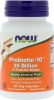 Фото товара Пробиотики Now Foods Probiotic-10 25 Billion 50 Растительных Капсул (NF2926)