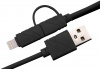Фото товара Кабель USB2.0 AM -> Lightning/micro-USB XoKo 1.0 м Black (SC-210-BK)