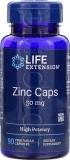Фото Цинк Life Extension Zinc Caps High Potency 50 мг 90 вегетарианских капсул (LEX18139)