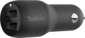 Фото Автомобильное З/У Belkin 24W Dual USB Black (CCB001BTBK)