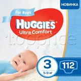 Фото Подгузники для мальчиков Huggies Ultra Comfort 3 Box 112 шт. (5029053547817)