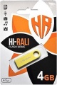 Фото USB флеш накопитель 4GB Hi-Rali Shuttle Series Gold (HI-4GBSHGD)